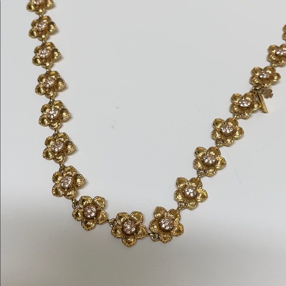 Kate Spade Pink and Gold Flower Necklace - Picture 3 of 3